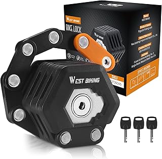 ICOCOPRO Compact Folding Bike Lock