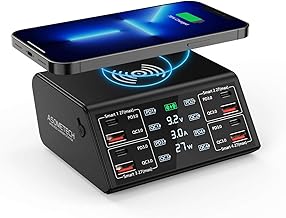 ASOMETECH 100W 8-Port Charger