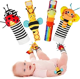 Infinno Baby Wrist Rattle Set