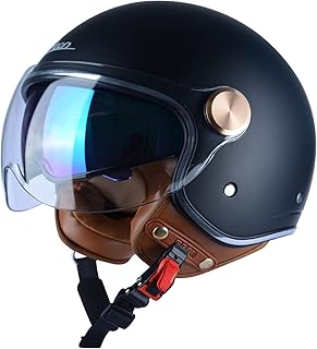 Open Face Retro Motorcycle Helmet