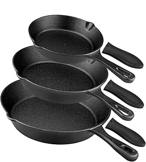 Pre-Seasoned Cast Iron Trio