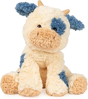 GUND Cozys Cream/Blue Cow Plush