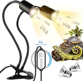 Double-Head Reptile Heat Lamp