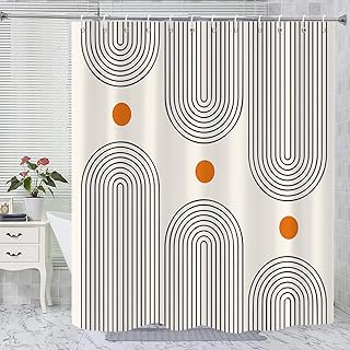Boho Abstract Arch Shower Curtain