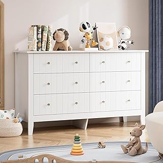 FOTOSOK Modern White Dresser