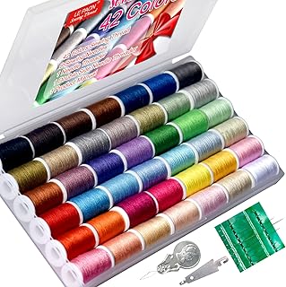 42-Color Polyester Sewing Thread Set