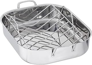 Amazon Basics Stainless Roasting Pan