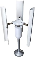 Wind Generator Kit for Vertical Axis Wind Turbine 3-Phase Permanent Magnet Generator Model, DIY Solar Powered Windmill Model Science Teaching Tool