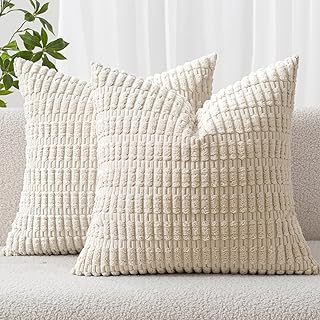 MIULEE Boho Striped Cushion Covers