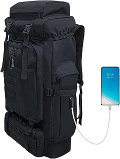 80L 100 liters Hiking Backpack Camping Rucksack, Men Outdoor Travel Climbing Knapsack Mountaineering Trekking Backpack