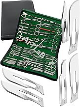 New 177 PCS Advanced Premium Instruments Kit | Scissors | Needle Holder | Hemostat Foceps | Tweezers Forceps | Scalpel Hanlde Blades | Backhaus Towel Clamp | Veterinary Instruments with Carrying Case