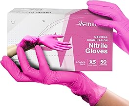 FifthPulse Fuchsia Nitrile Gloves