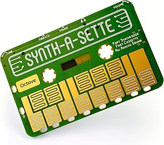 Synth-a-Sette: The Original Cassette Sized Analog Synthesizer. Play Melodies On The Go With This Pocket Synth Or Create Your Own Banana Keyboard Using Conductivity