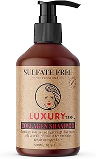 Collagen Hair Shampoo for Women - Salon-Grade Thickening & Growth, Professional Cleansing for Fuller, Healthier Locks, Sulfate-Free, 16.9 oz