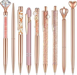 Janmini Rose Gold Crystal Pens