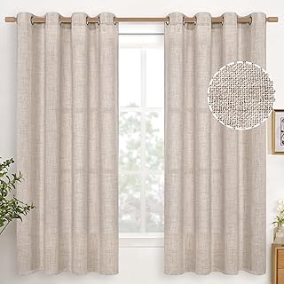 YoungsTex Semi-Sheer Linen Curtains