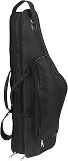 Alto Saxophone Bag Case, Alto Sax Lightweight Gig Bag Backpack with Padding, Shoulder Strap, External Pocket, Saxophone Carrying Bag, black Travel Organizer Bags