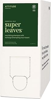 ATTITUDE Nourishing Shampoo Refill, Bergamot & Ylang Ylang, EWG Verified with Essential Oils, Vegan & Plant-Based, Moisturizing Hair Care for Dry Hair, 67.6 Fl Oz