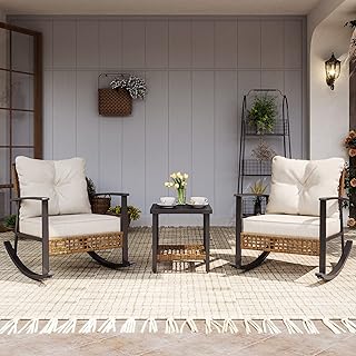 LAUSAINT 3-Piece Rocking Bistro Set
