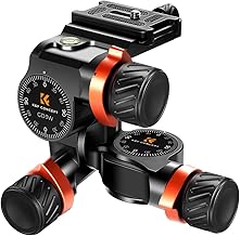 K&F 3-Way Geared Tripod Head