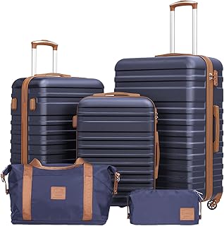 Coolife Hardside Spinner Luggage Set