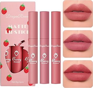 3-Piece Matte Velvet Lipstick Set
