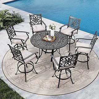 MFSTUDIO Aluminum Patio Dining Set