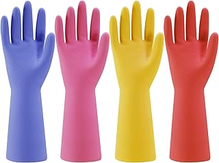 Colorful Reusable Dishwashing Gloves