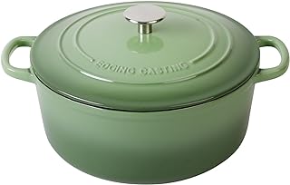 Pistachio Green Enameled Dutch Oven