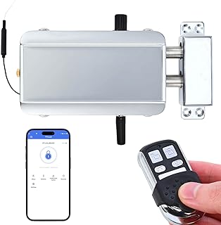Electronic Deadbolt Anti-Theft Smart Hidden Door Lock with Remote Control and Smartphone App Access