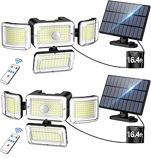 CLAONER Solar Security Lights