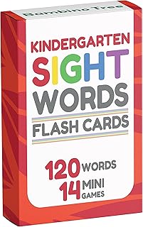 Kindergarten Sight Words Flash Cards