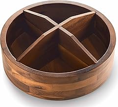 Acacia Wood Lazy Susan Organizer