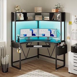 SEDETA LED Corner Gaming Desk
