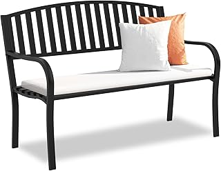 Rust-Resistant Outdoor Iron Bench