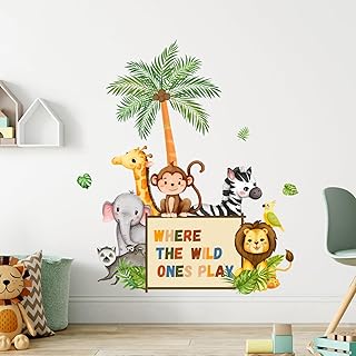 Jungle Animals Playroom Wall Decals