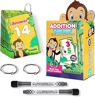 FOOZZILLA Math Addition Flash Cards