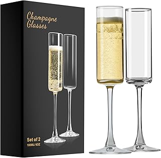 PARACITY Elegant Champagne Flutes Set