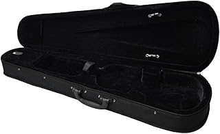 4/4 Full Size Violin Hard Case Basic Professional Triangular Shape Backpack, Super Light Suspension,Durable Cloth Fluff Triangle Shape Case (Inside Color: Black)
