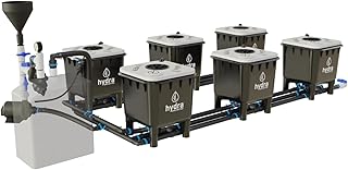 Hydramax Professional Deep Water Culture Systems for Growing Fruits, Veggies, and Medicinal Herbs; Everything You Need to Start Your hydroponic Garden Journey (2 Row - 6 Bucket)