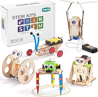 5-in-1 STEM Wood Robot Kit
