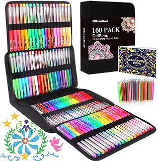 Colorful Gel Pens & Refills Pack