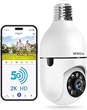 WESECUU 2K Light Bulb Camera