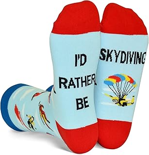 GOLIN Funny Slogan Crew Socks