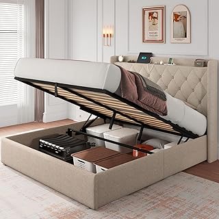 iPormis Queen Lift Storage Bed