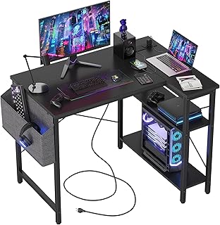 TIQLAB L-Shaped Gaming Desk