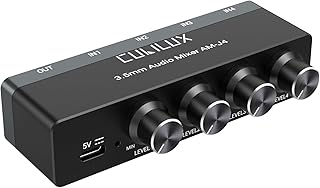 Cubilux 4-Channel Mini Audio Mixer