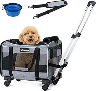 Rolling Pet Carrier with Extras