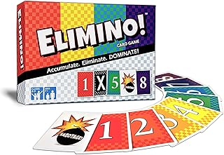 Elimino! A Fast Paced Card Game for Kids, Adults and Families, an Easy to Learn Game for a Fun Family Game Night | Ages 7+