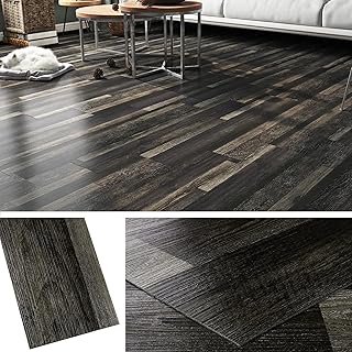 Livelynine Black Peel & Stick Floor
